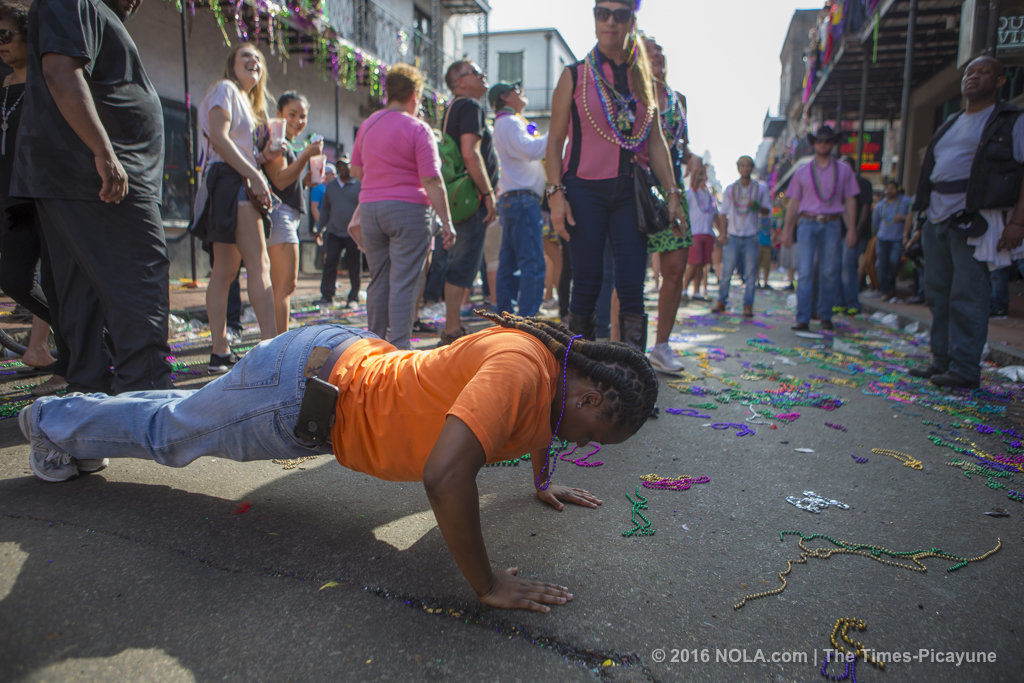 Lundi Gras in the French Quarter 2017